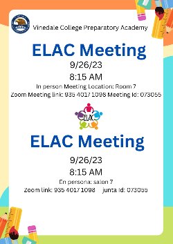 ELAC MEETING